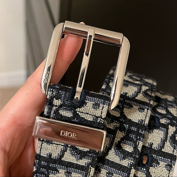 Black and Beige Dior Oblique Jacquard, 35 MM - Picture 4 of 5